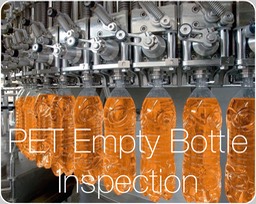 PET empty bottle inspection. Successful productive and qualitative operation of all PET Bottling Lines requires PET bottles exempt by deformations which can damage the Filler Machine parts, straight bottles without holes nor objects into, with a perfect sealing area, etc.  Looking the worldwide scenario, these conditions are met only by a small porcentage of all of the PET Bottling Lines. all PET Bottling Lines have at least one Full Bottle Inspector at the Filler Machine out feed but nearly no one has a PET Empty Bottle Inspector before the Filler Machine
